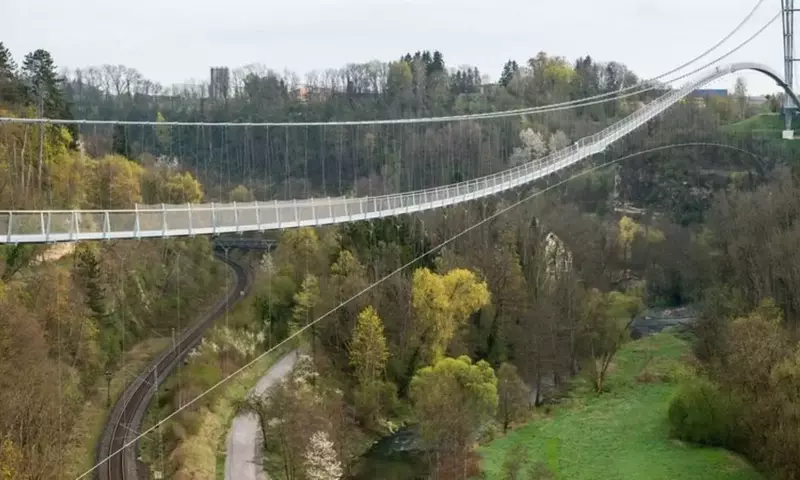 Die "Neckarline": Eine neue H￤ngebr￼cke, die Rekorde bricht