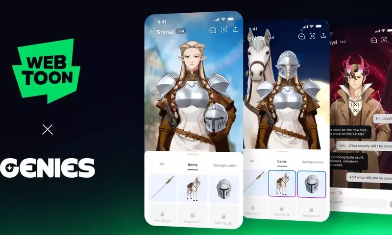 Webtoon and Genies Collaborate to Introduce AI Character Chat